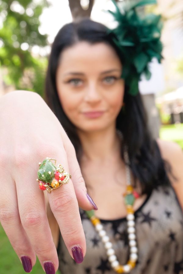 ANELLO serie SICILY con pala di fico d’india - immagine 2