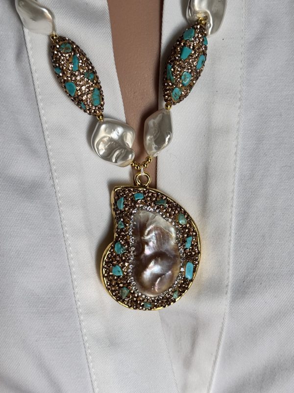 COLLANA madreperla con centrale - immagine 3